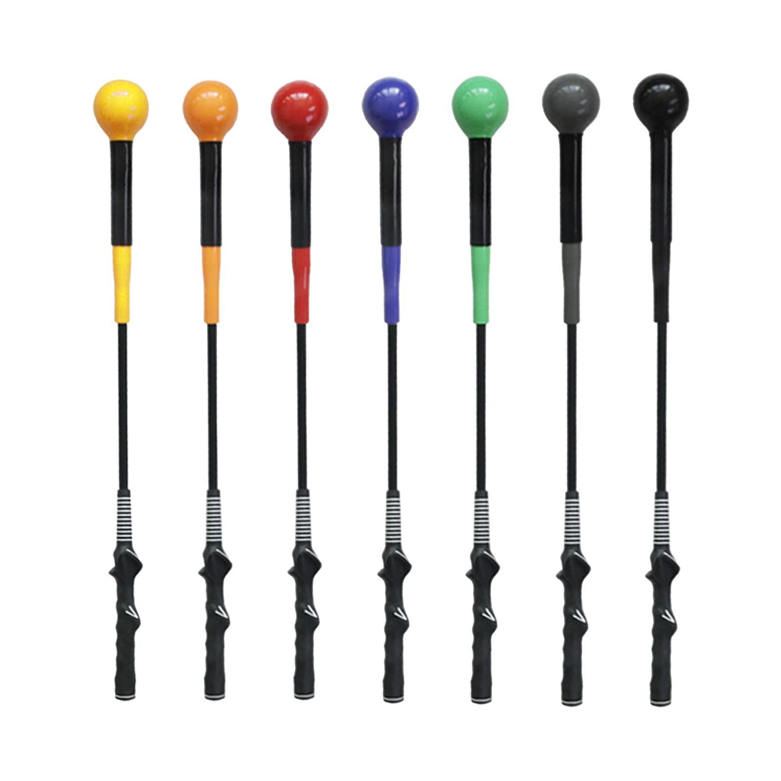 Golf Equipment And Gear - ゴルフスイングトレーナー 柔軟なシリコン製ゴルフスイングスティック ゴルフ練習用 クラブトレーニングギア機器