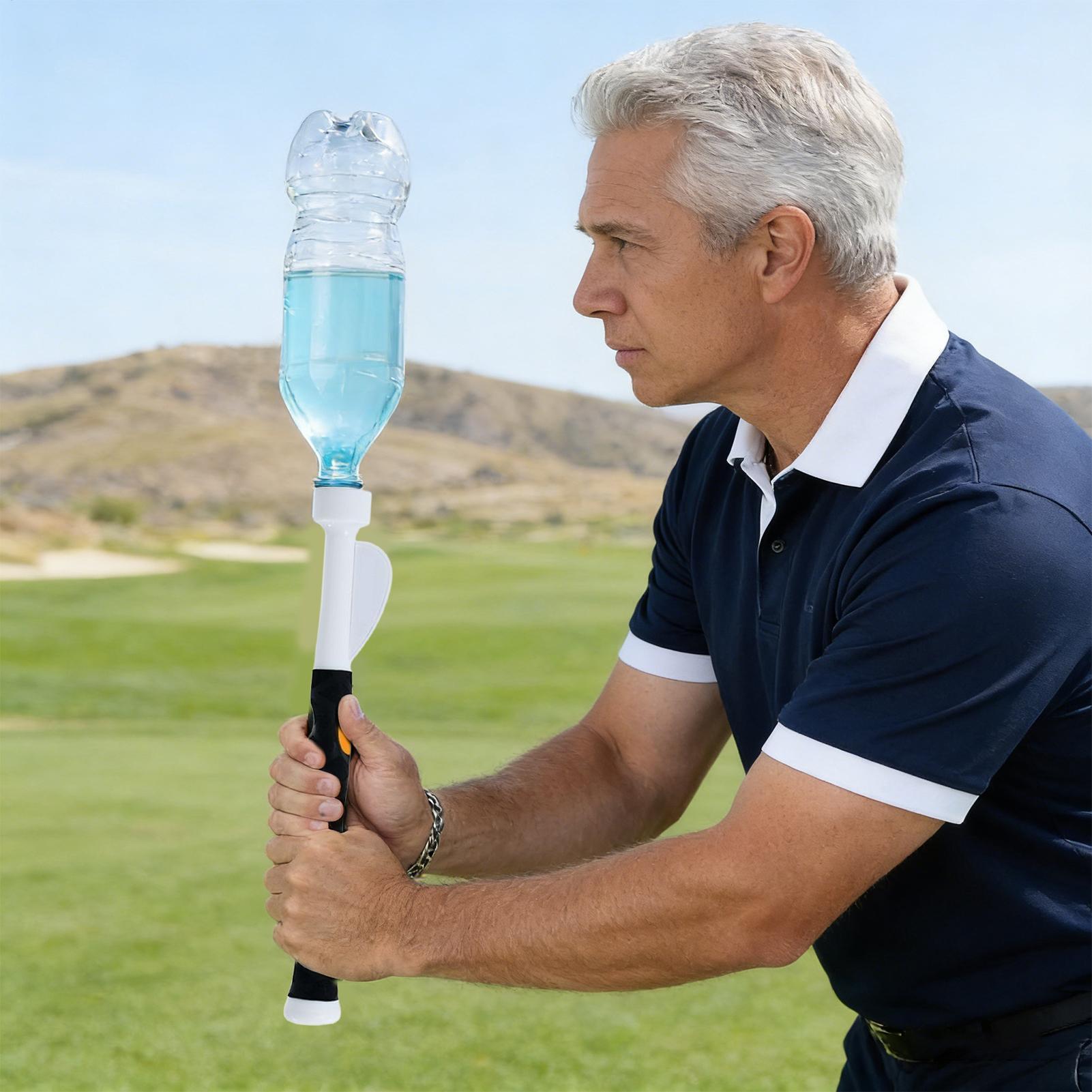 Training Aid Swing - ゴルフスイング練習器具 調整可能な加重練習用ポータブルゴルフスイングスピードトレーナー 男女兼用 室内屋外ホームジム用