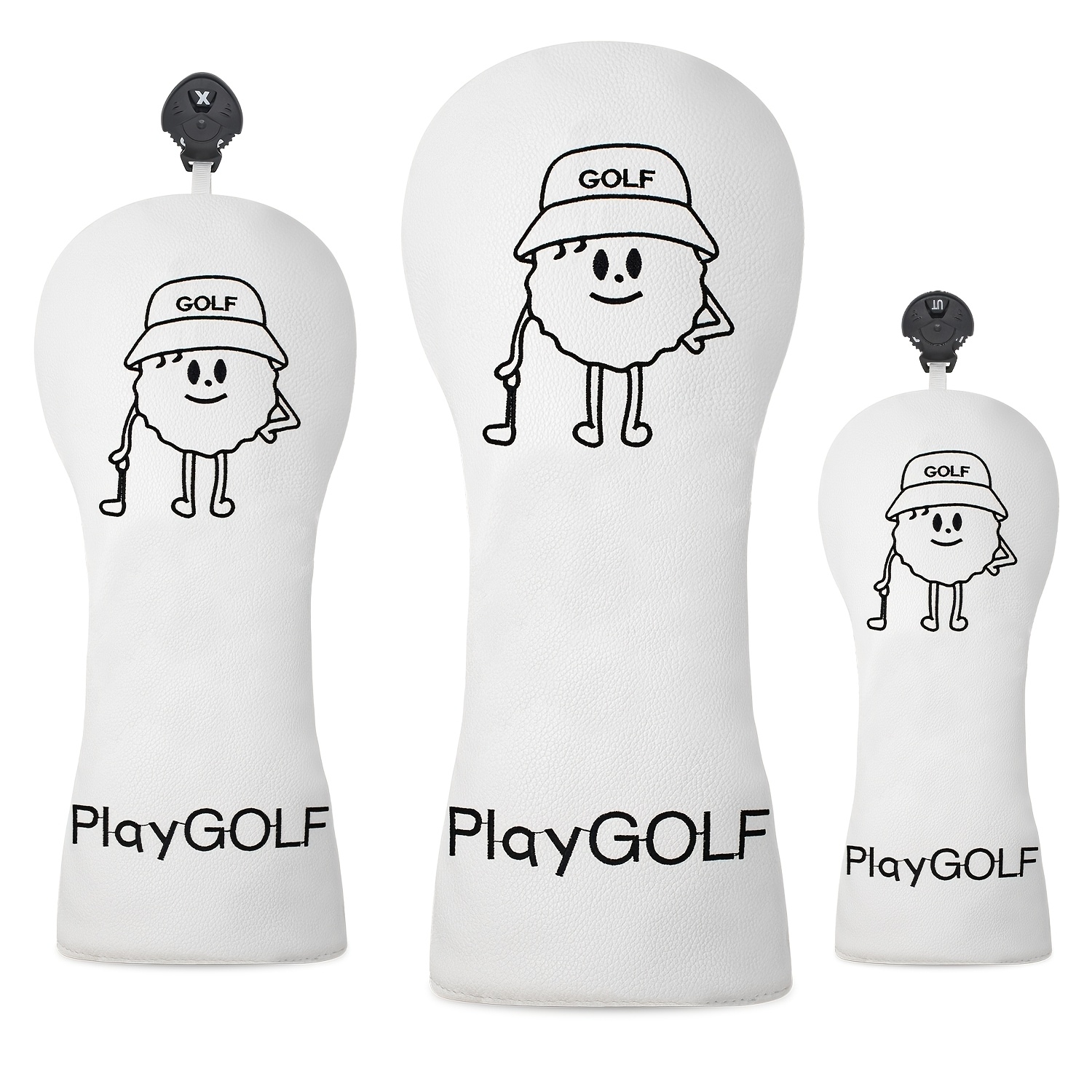 Golf Equipment Organizer - The Ordinary Person Playing Golf デザインスタイルゴルフクラブカバー