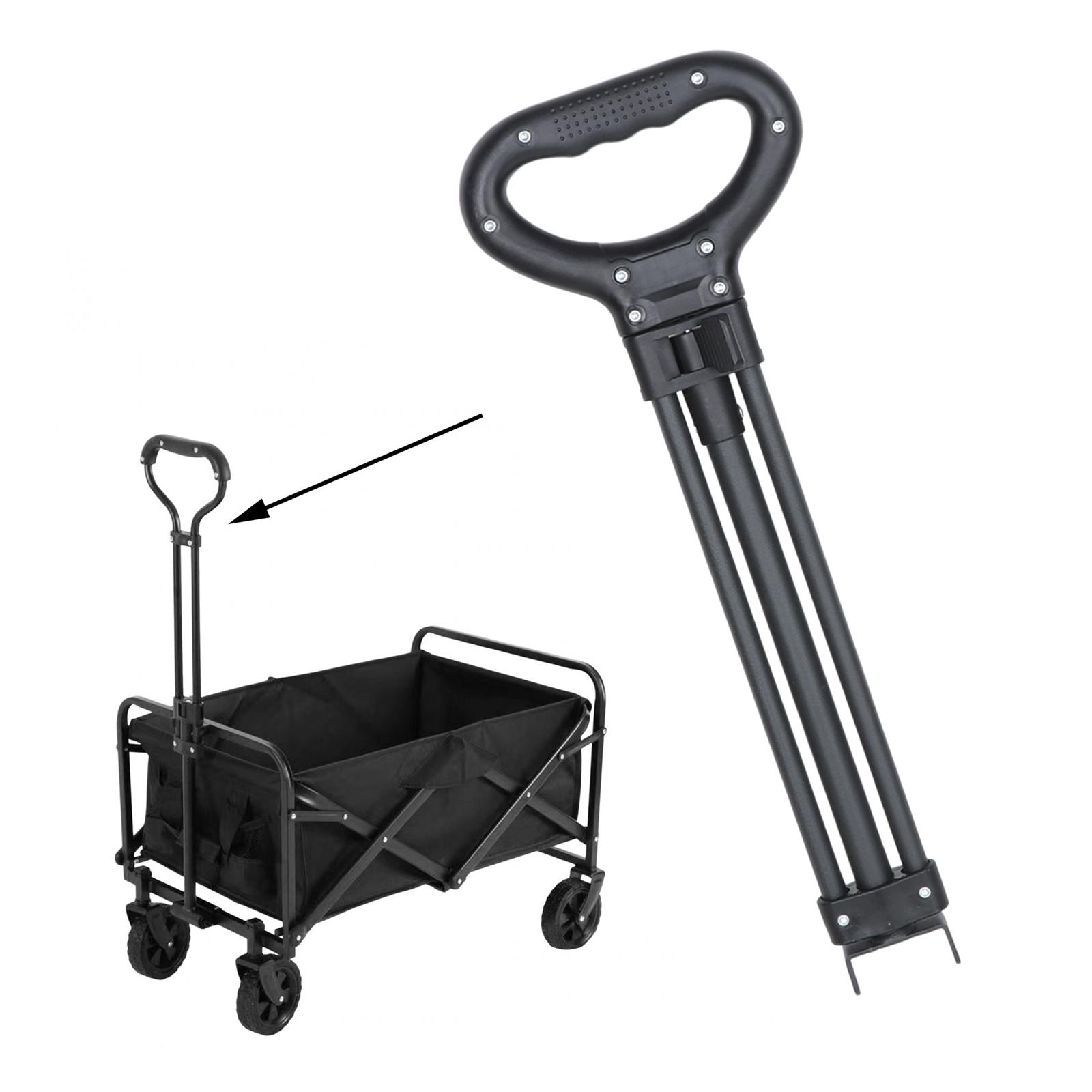 Pull Cart Fold - 折りたたみ式ワゴンプルハンドル、交換用トロリー、屋外カート