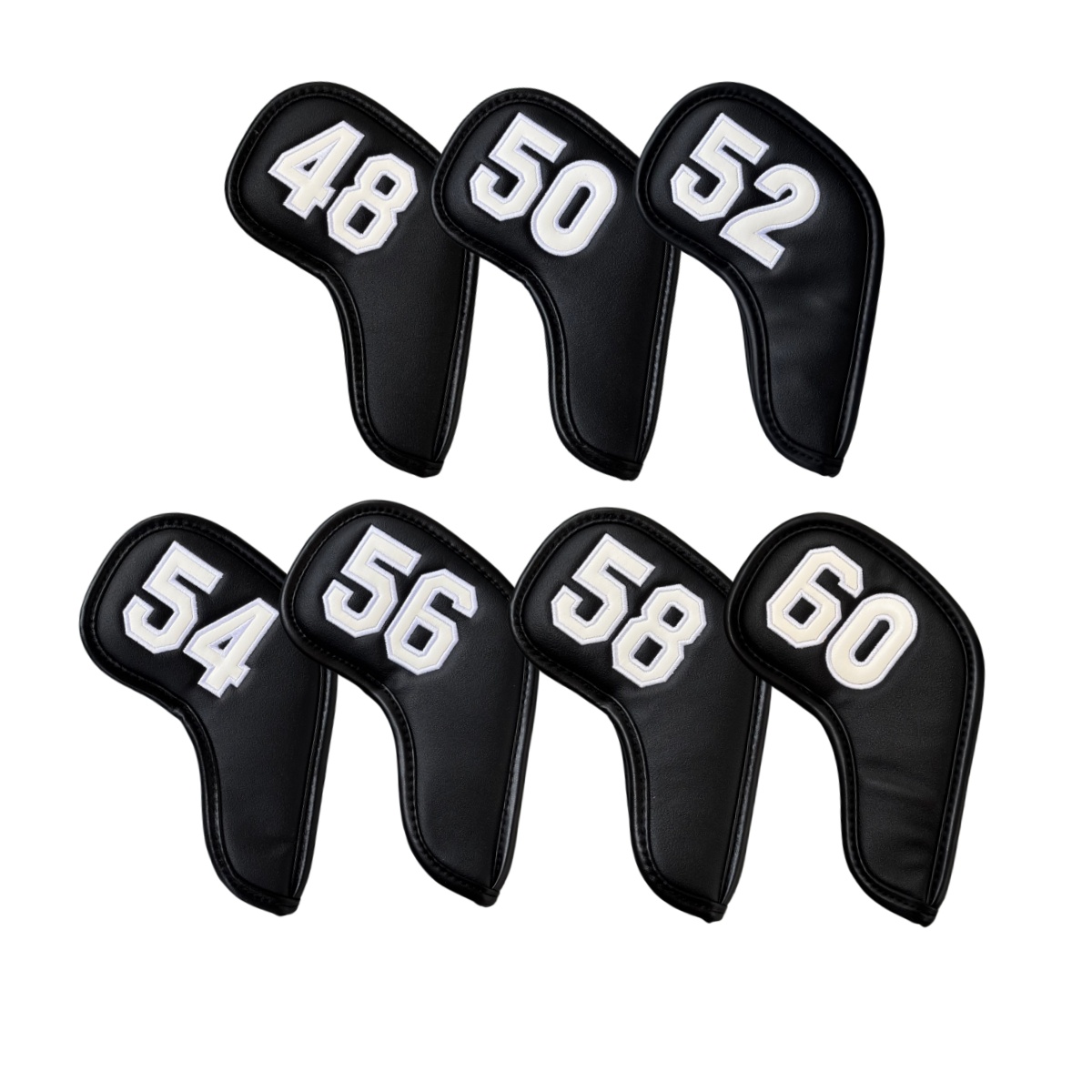 Golf Equipment Organizer - PUレザー製 ゴルフアイアンクラブヘッドカバー 48 50 52 54