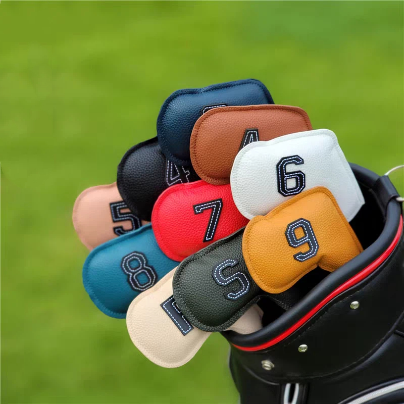 X Golf Equipment - 10 個ゴルフアイアンヘッドカバー 4-9、P、A、S、X、クラブヘッドカバー刺繍番号ケーススポーツゴルフトレーニング用品アクセサリー