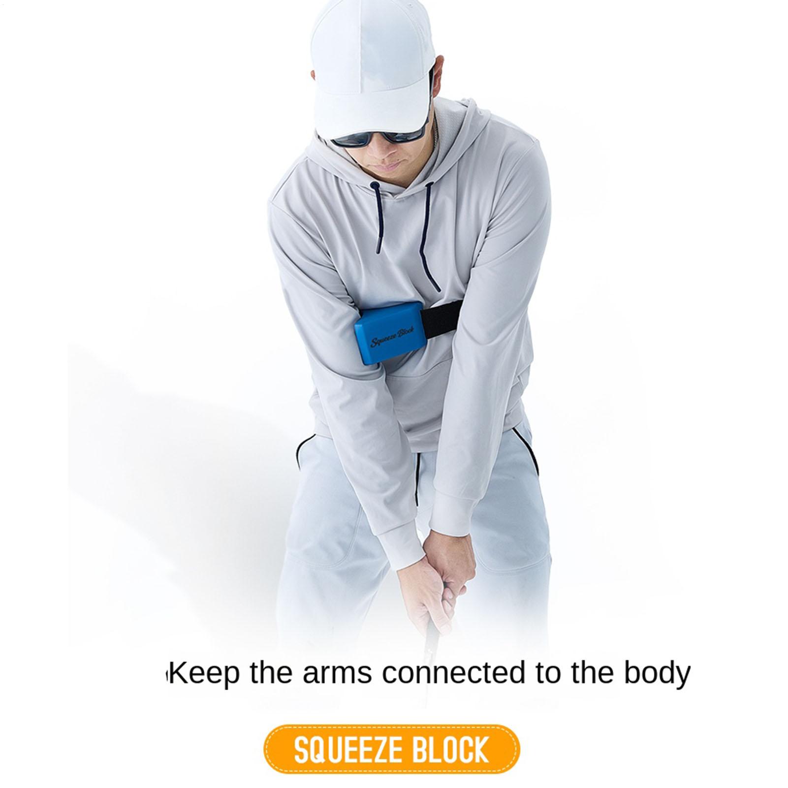 Training Aid Swing - ゴルフスイング補助具 パッティング位置矯正アライメントトレーニングツール ゴルフ打撃腕幅補正ブロック 男女兼用