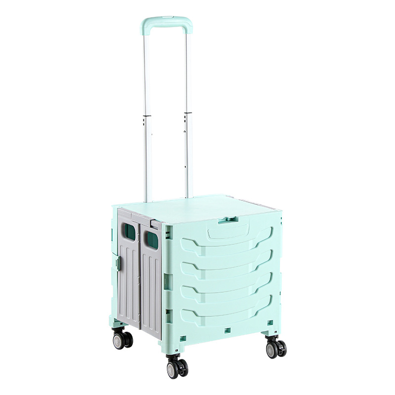 5S クイック折りたたみショッピングトロリー大容量手引きカー - Pull Cart Fold のレビューと価格