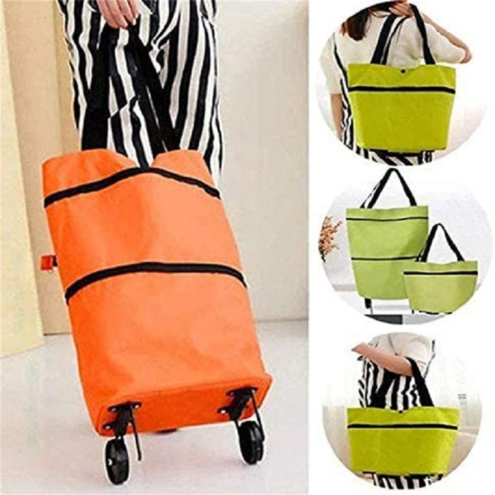 小型プルカートポータブルショッピング食品オーガナイザートロリ - Pull Cart Fold のレビューと価格