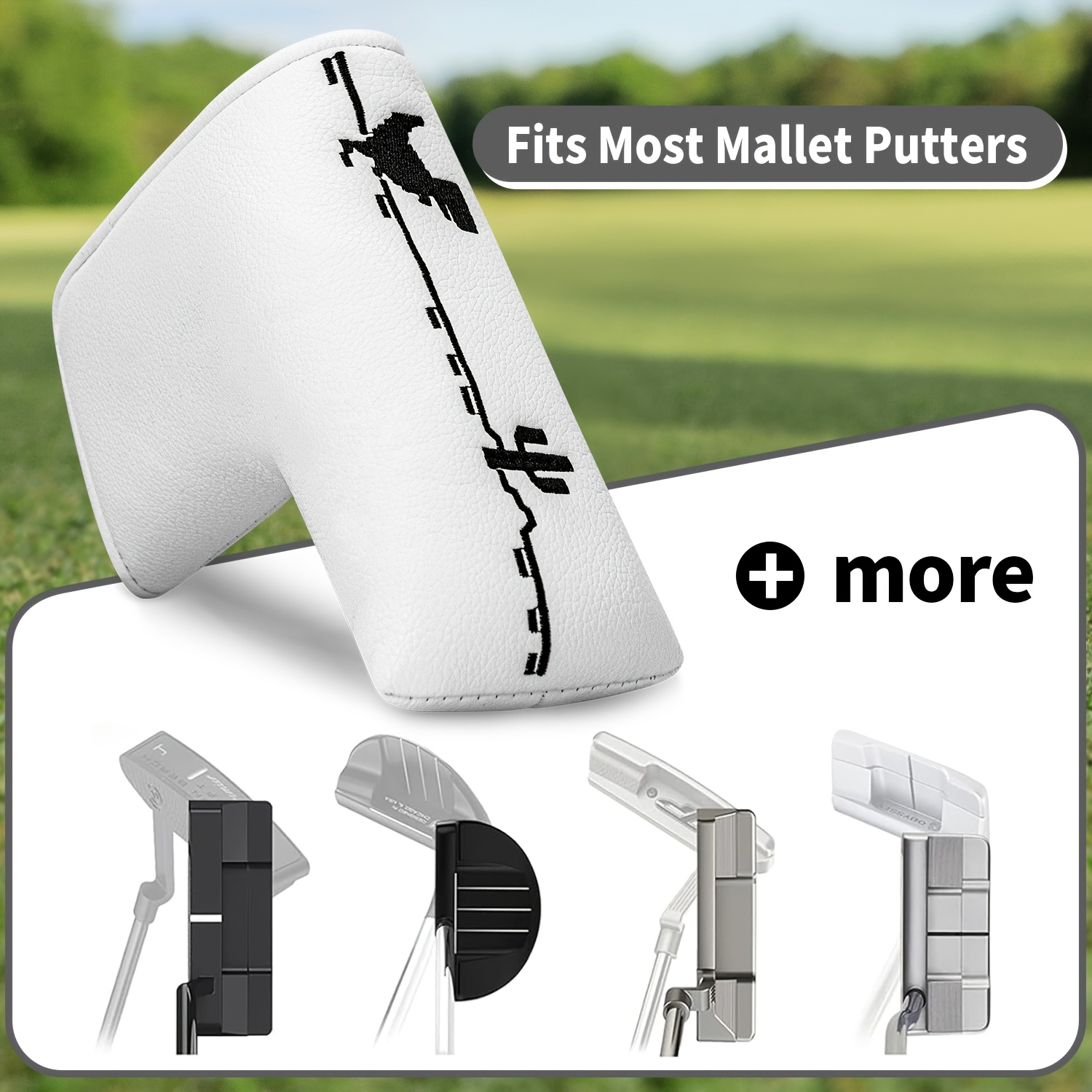 恐竜＆クロスボーンズ ゴルフパターカバー - ブレードヘッド - Golf Equipment Organizer のレビューと価格