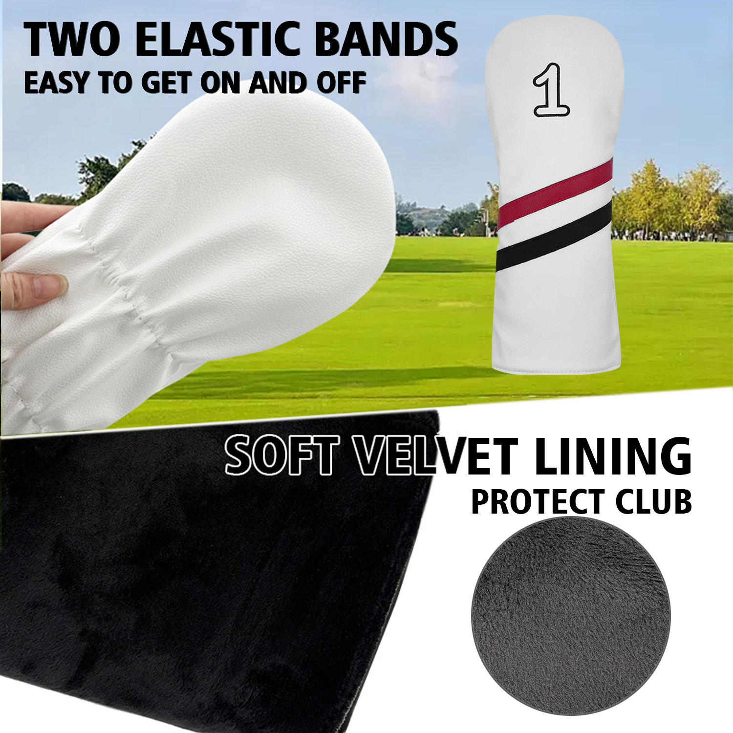 ゴルフクラブ # 1 # 3 # 5 # Uウッドヘッドカバ - Golf Equipment Organizer のレビューと価格