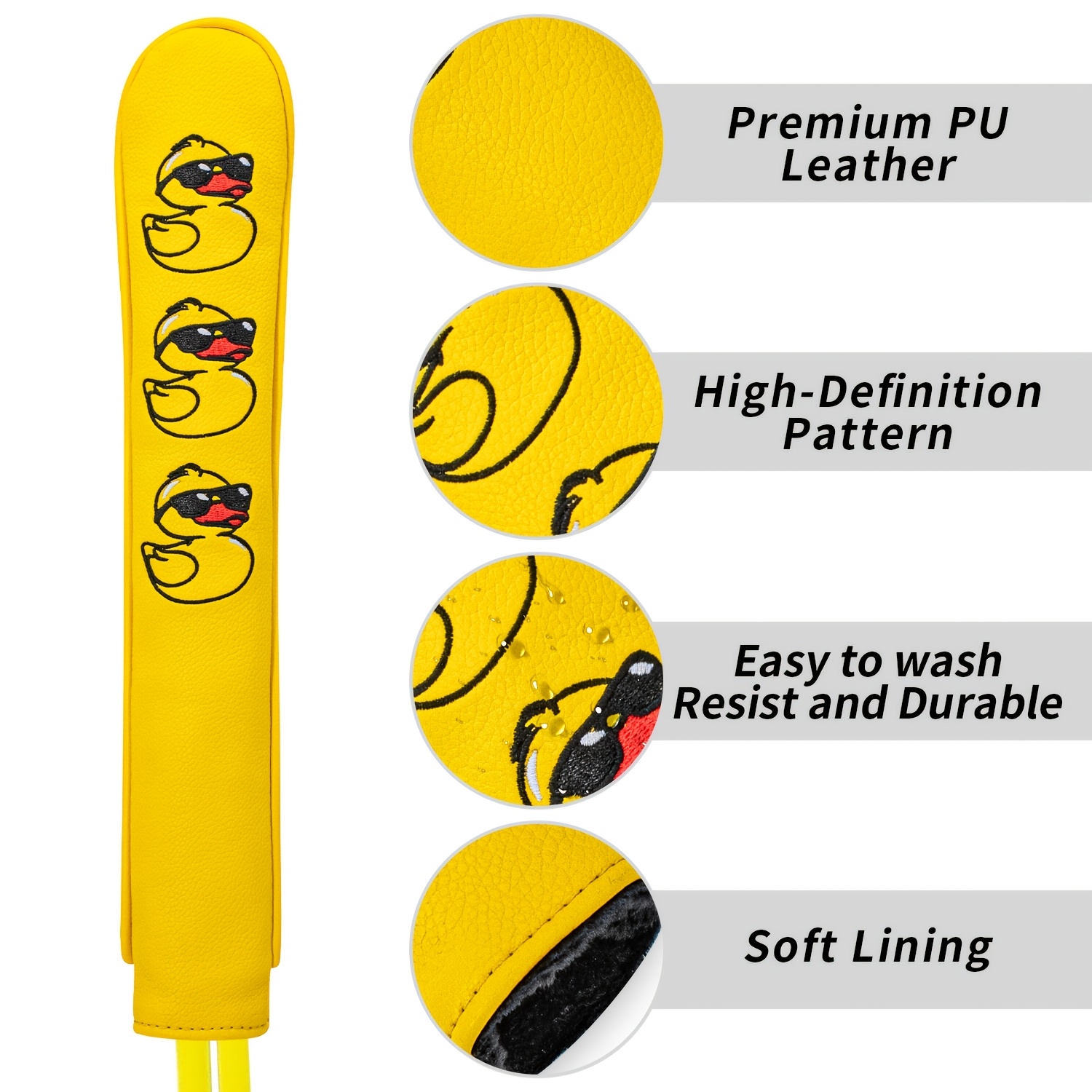 1個入りアヒル型ゴルフクラブヘッドカバー（方向指示棒付き）- - Golf Equipment Organizer のレビューと価格