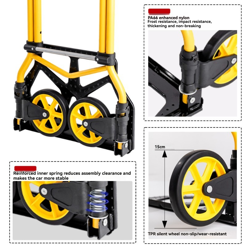 軽量折りたたみ式携帯ハンドプルカート、ショッピングや荷物運搬 - Pull Cart Fold のレビューと価格